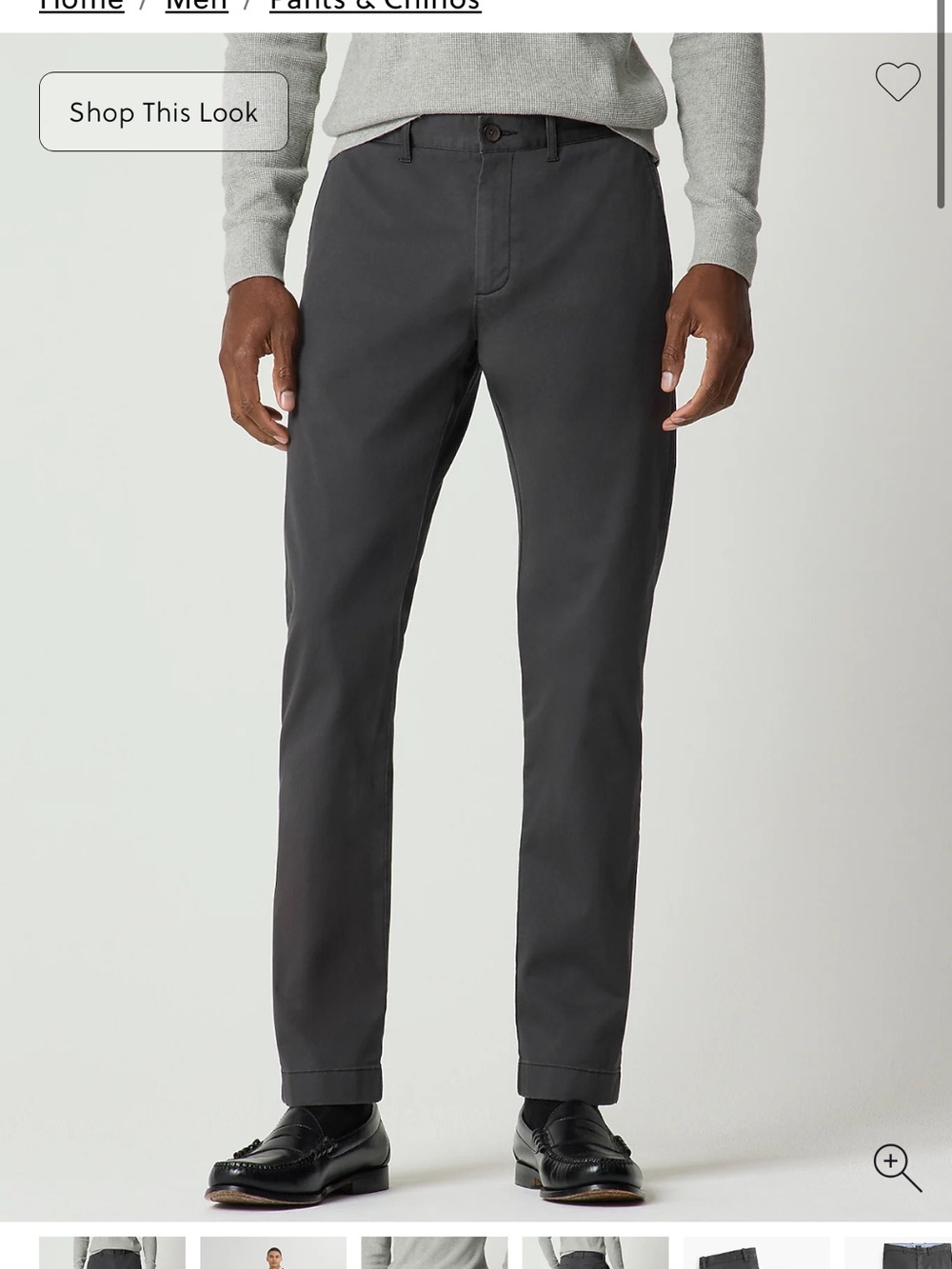 Jcrew chino straight ash grey 31x30